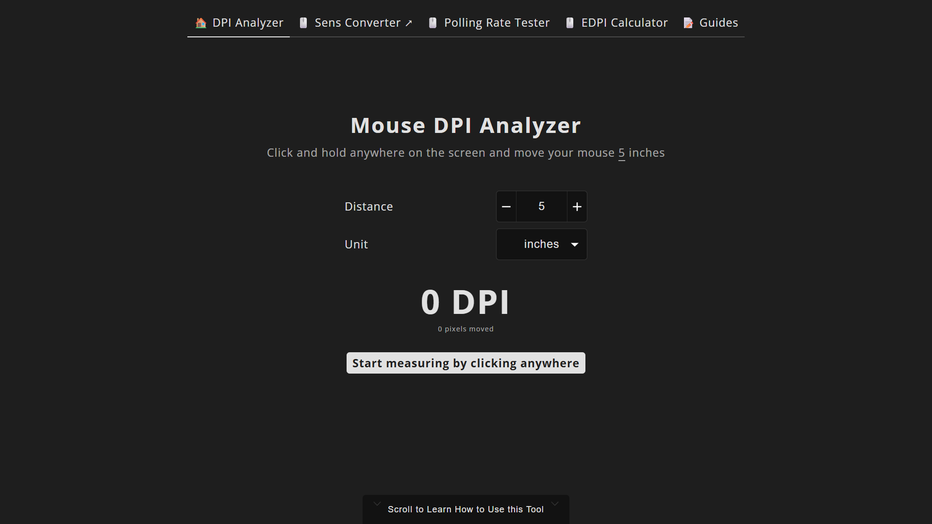 Mouse DPI Analyzer